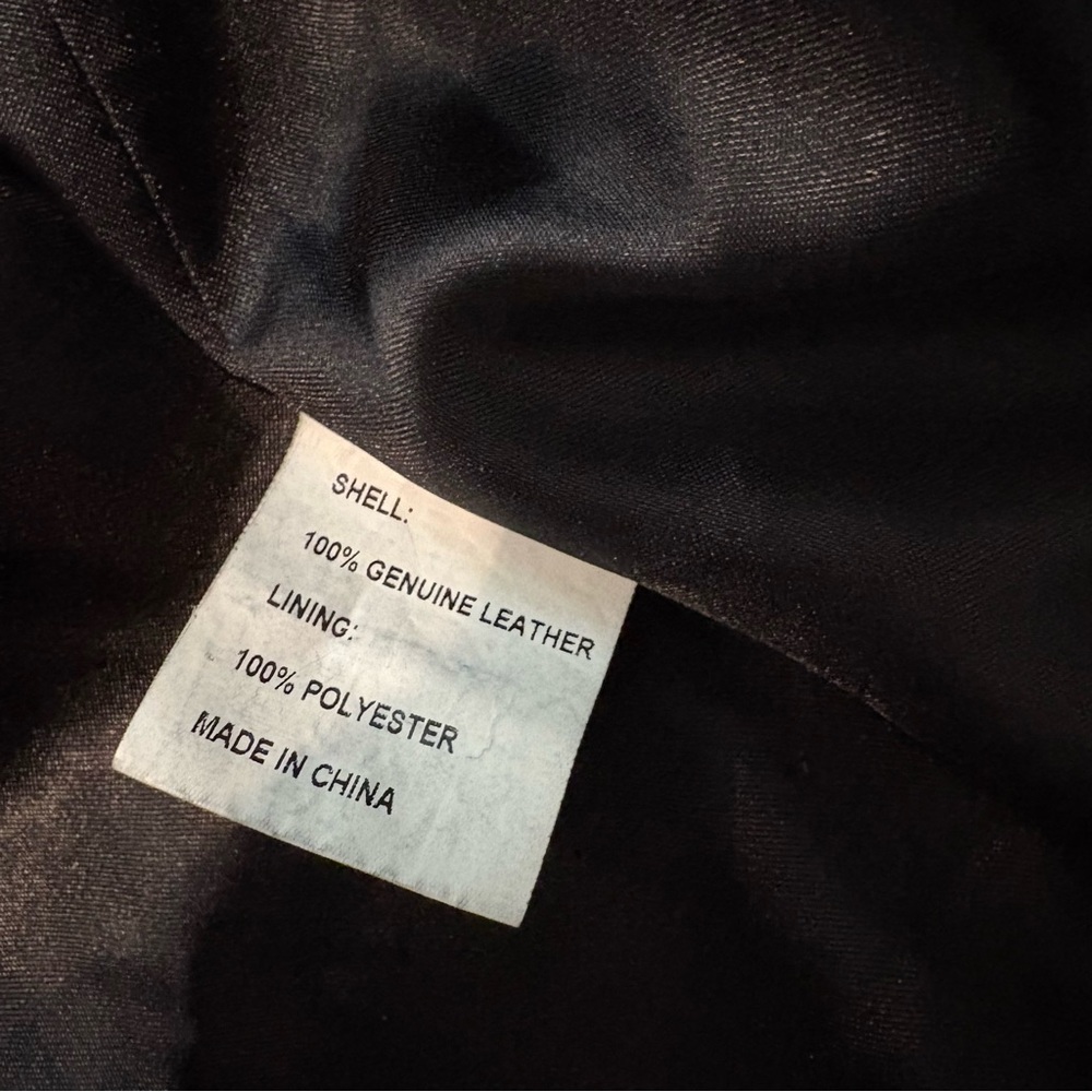 CABI Black Leather Jacket With Contrast Top Stitching (runs very small) - Picture 14 of 15